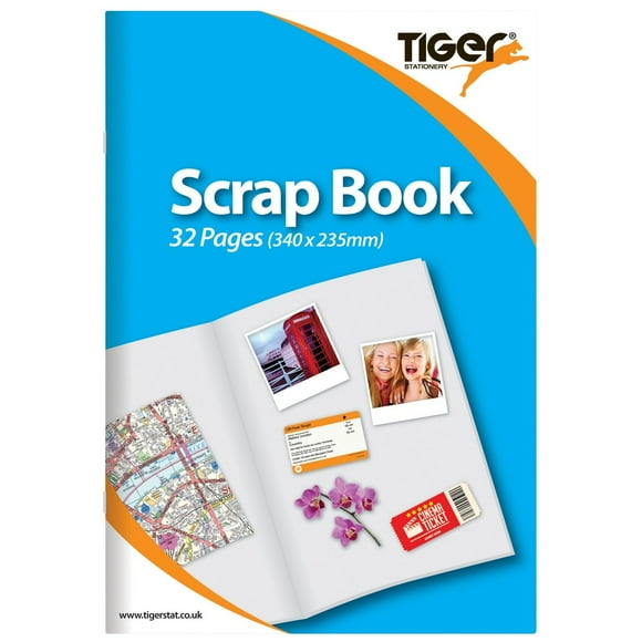 Tiger Stationery Scrapbook (Pack Of 12)