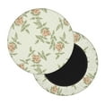 thumbnail image 2 of Bingfone12 Inch Padded Round Bar Stool Cover Cushion With Elastic Fabric Round Chair Seat - Rose Darkseagreen Color Background, 2 of 7
