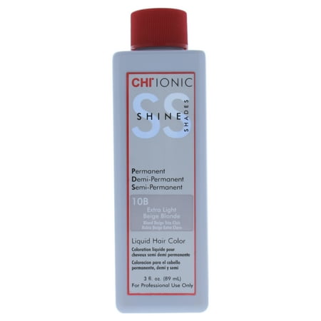 CHI Ionic Shine Shades Liquid Hair Color - 10B Extra Light Beige Blonde - 3 oz Hair