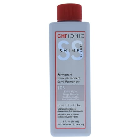 Light Beige Blonde - CHI Ionic Shine Shades Liquid Hair Color - 10B Extra Light Beige Blonde - 3 oz Hair Color