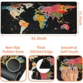 thumbnail image 3 of Retro Colorful World Map Gaming Mouse Pad,Large Non-Slip Thick Stitched Edge Mouse Mat for Home Office Gaming Keyboard Desk Pad (35.4 x 15.7 Inches), 3 of 6