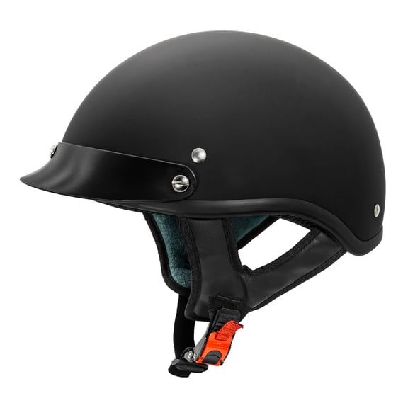 Casco de moto VCAN Cruiser Solid Flat Black (pequeño)