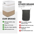 thumbnail image 2 of Laundry Hamper, Large Woven Rope Tall Laundry Basket, Decorative Storage Clothes, 2 of 6