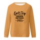 thumbnail image 4 of ICHUANYI Clearance Women's Fashion Printed Loose T-shirt Long Sleeves Blouse Round Neck Casual Tops(Orange, XL) ICHUANYI WER2023081203976, 4 of 4