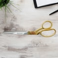 thumbnail image 4 of Westcott 9" Fabric Scissors, Stainless Steel, Fashion, Bent, for Sewing or Office, Gold, 1-Count, 4 of 10