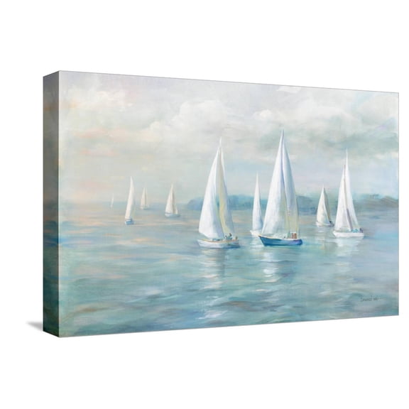 Art.com Setting Sail Crop Stretched Canvas Print Wall Art by Danhui Nai, 18" x 12"