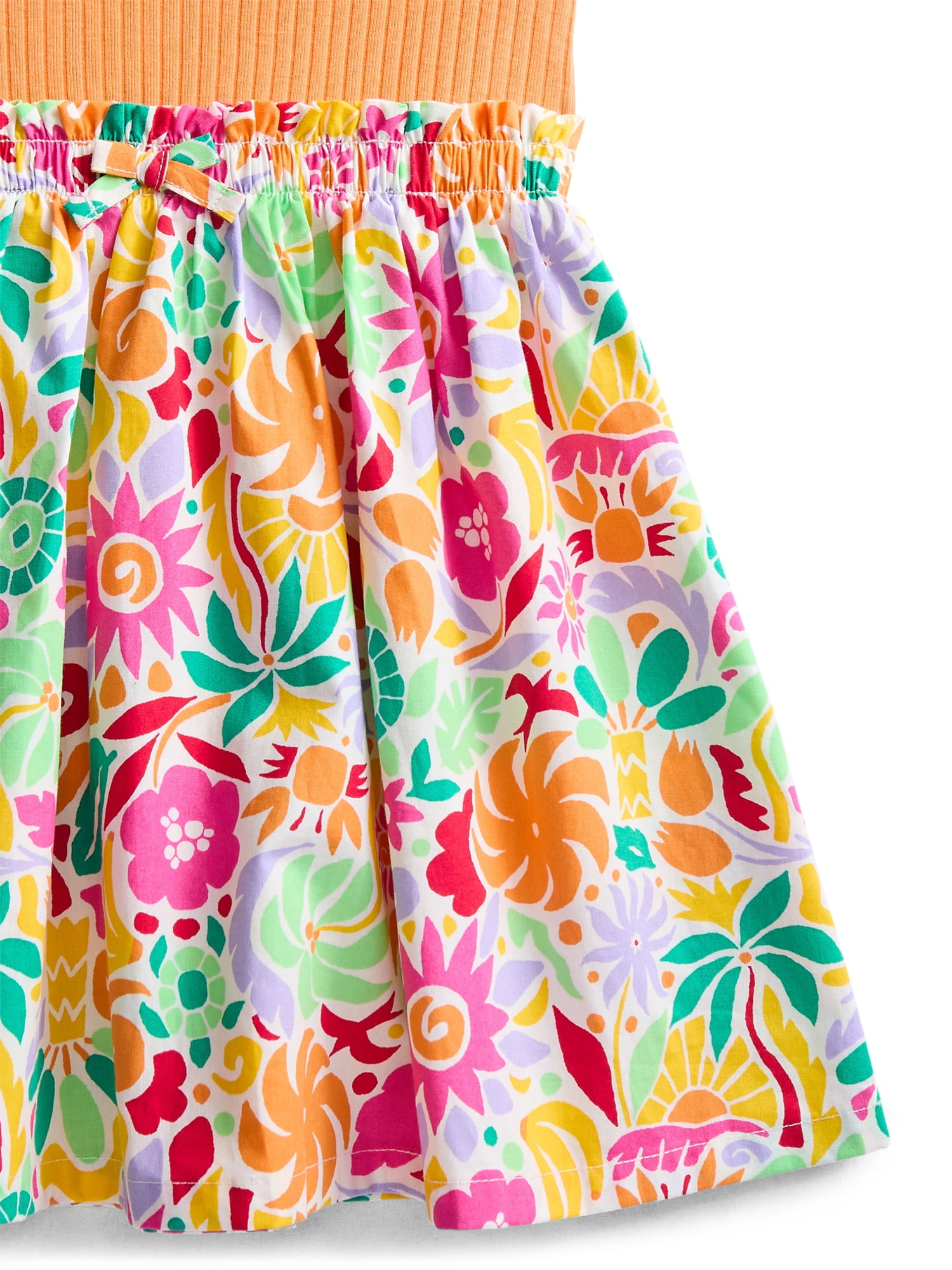 Wonder Nation Toddler Girls Printed Tank Dress, Sizes 12M-5T