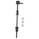 thumbnail image 5 of Pestillo de puerta de cerca de madera de 18 pulgadas, color negro, con tornillos para una o más puertas. 1 pieza, 5 of 9