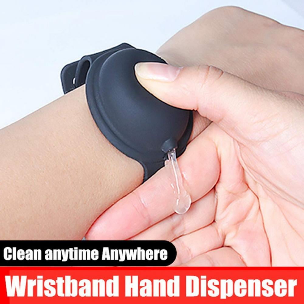 Blue ZTZ Portable Silicone Wristband Portable Hand Sanitizer Dispenser Wearable Wristband for Kids & Adults 