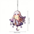 thumbnail image 3 of Cute Ghost Suncatcher – Halloween Window Decor with Adhesive – 6” Acrylic Hanging Ornament for Kids’ Rooms & Spooky Light Effects‌, 3 of 4