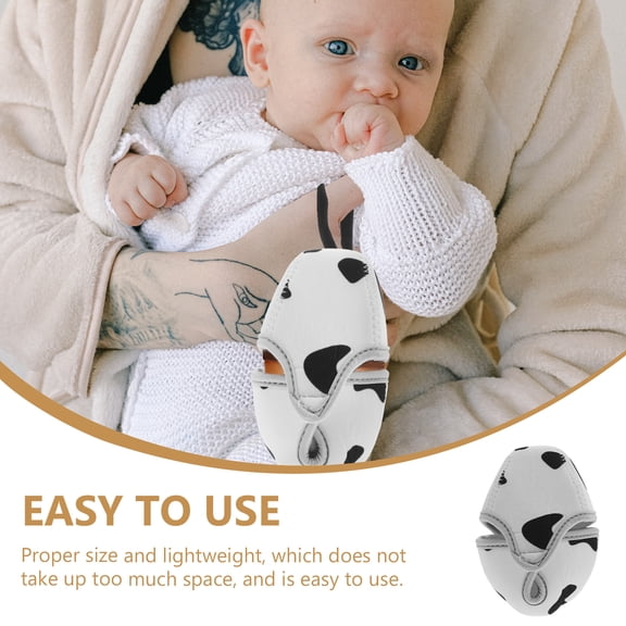 ETHZZLE 1Set Thickened Design Black Neoprene Nursing Bottle Sleeve for Babies and Parents Mealtime Use