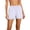 White, variant on hlysgo Running Shorts for Women Quick Dry High Waisted Athletic Short 2 in 1 Workout Gym Shorts Mint Green,2xL