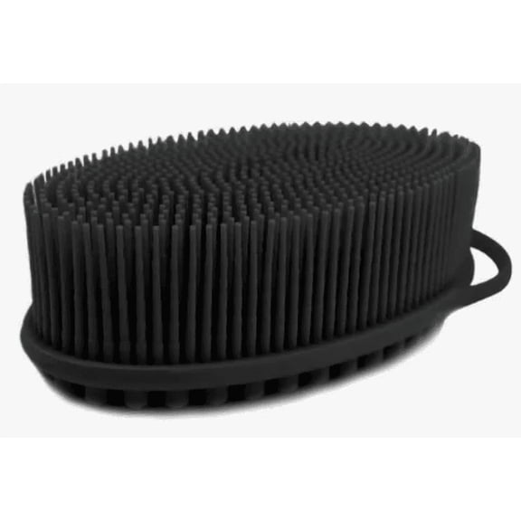 Cepillo Xtellar Esponja Corporal De Silicón, Exfoliante Corporal Color Negro