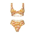 thumbnail image 4 of Daiia Orchids Flowers Women's Bikini Set Two Piece Swimsuit High Waisted Bikini Adjustable Straps Bikini Perfect for Beach, Pool, and Summer Vacation-, 4 of 9
