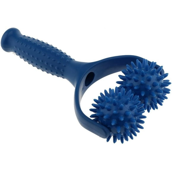 Massage roller with 2 massage balls with pimples full body, shoulder, leg, foot, hand muscle relax massager self-massage roller