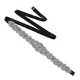 thumbnail image 6 of NUZYZ Rhinestone Bridal Sash Waist Belt with Satin Ribbon for Wedding Party Dress, 6 of 6