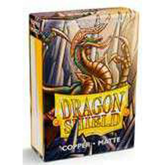 Dragon Shield 60CT Small Japanese Size Deck Protector Matte Sleeves - Copper