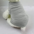 thumbnail image 3 of Pet Dog Warm Pajamas Soft Solid Color Cat Puppy Clothes Vest Cat Vest, 3 of 8
