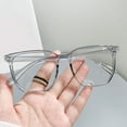 thumbnail image 3 of Fvsianol Anti blue Light Spectacles Blue Light Filter Glasses Blue Light Blocking Glasses Unisex Large Frame Clear View Strong Hinge Transparent with Brim Eye Protection Clear Bluelight, 3 of 8