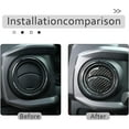 thumbnail image 3 of TINKI 12 Pcs for Tacoma 2015 2016 2017 2018 2019 2020 2021 2022 2023 Soft Carbon Fiber 3D Sticker Center Air Conditioning Vent Frame Trim Cover Interior Car Accessories, 3 of 7
