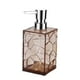 thumbnail image 1 of Dispensador de jabón secretgardenu, transparente, elegante, acrílico, sostenible para baño. Marrón, 1 of 3