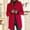 12-Red, variant on Women's Stand Collar Single Breasted Wool Blend Coat, Mid-Length Long Sleeve Casual Overcoat with Pockets for Fall Winter 11-Purple XXL