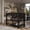 Black, variant on OSHOME 52" Farmhouse Kitchen Island with Drawers and Shelves – Solid Wood Kitchen Prep Table, Harvest Black with Distressed Brown Top