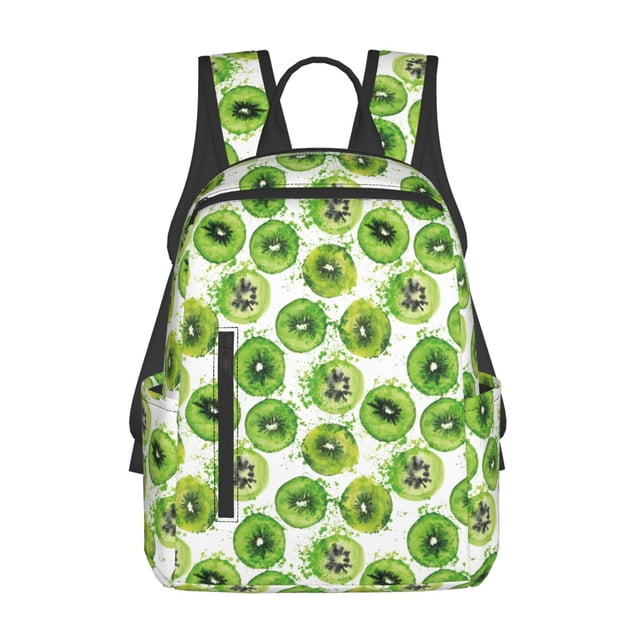 Balery Green Kiwi Mochila Ligera para Hombres y Mujeres – Resistente y Impermeable, Ideal para la Escuela, el Trabajo, los Viajes y el Uso Diario