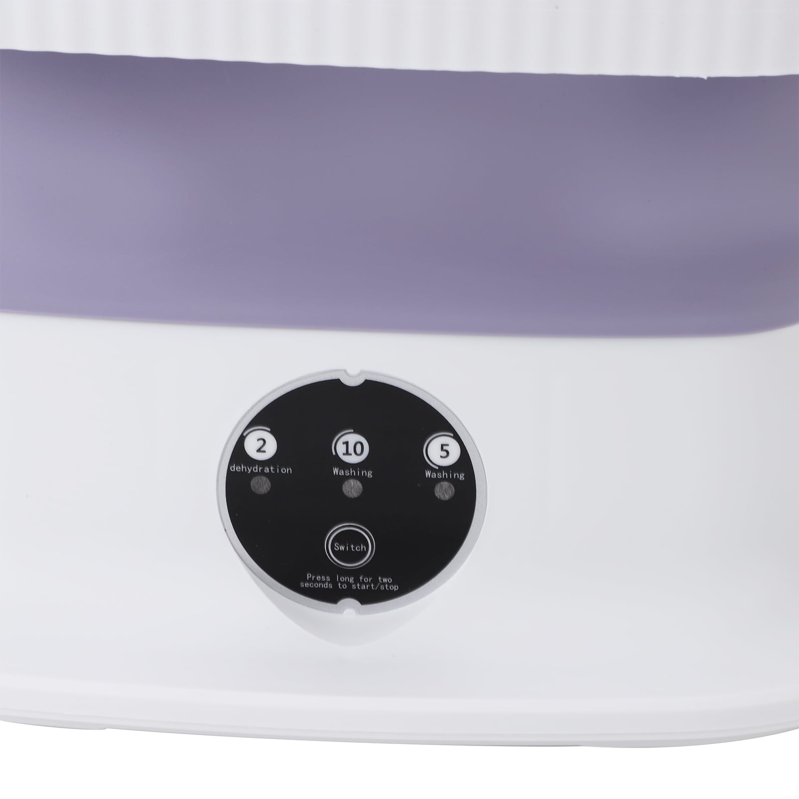 Rupoun Portable Washing Machine, 12.2 x 12.2 x 6.3 inches / 31 x 31 x 16 cm Foldable Mini Washer for Baby Clothes and Underwear, Powerful Small Laundry Combo for Travel and Apartments Purple