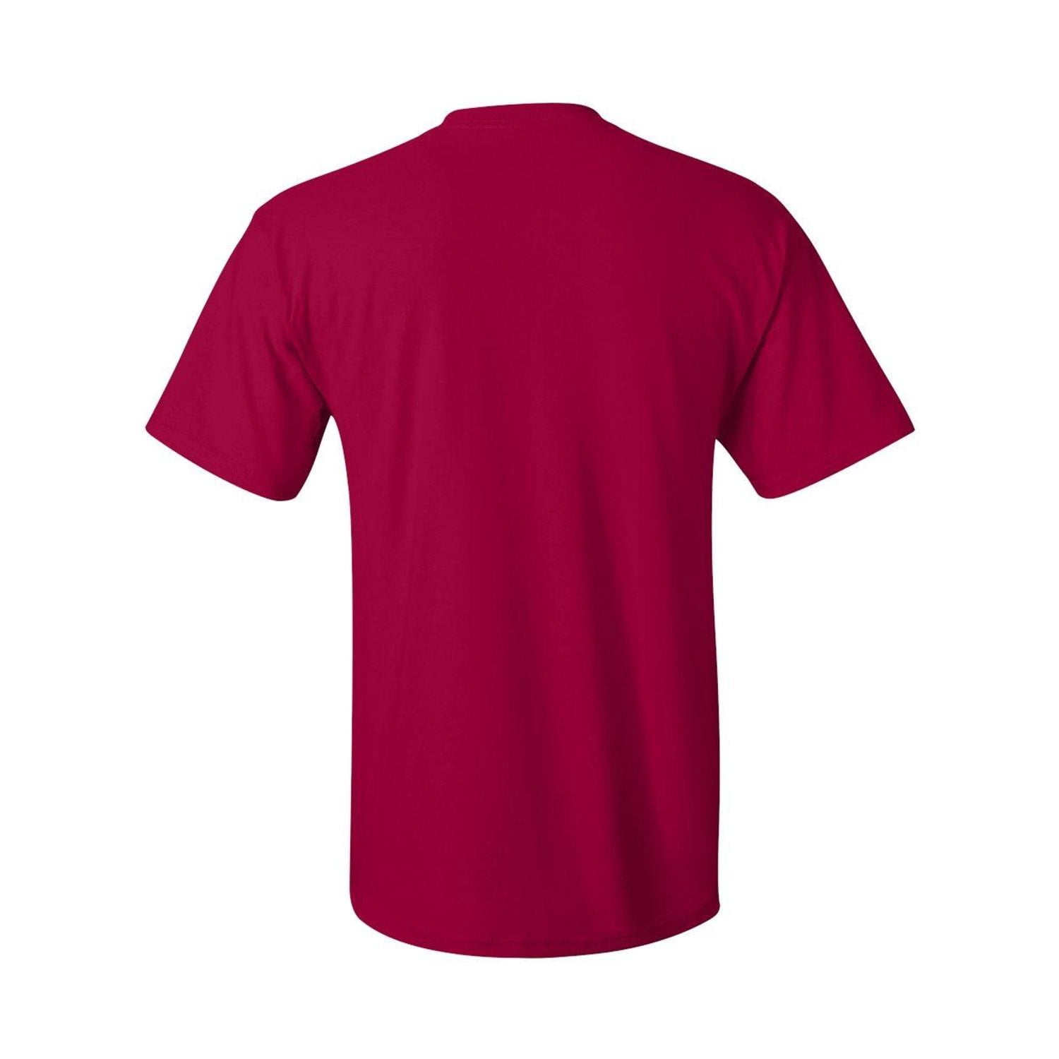 Hanes Men's Authentic Pocket T-Shirt Deep Red 2XL