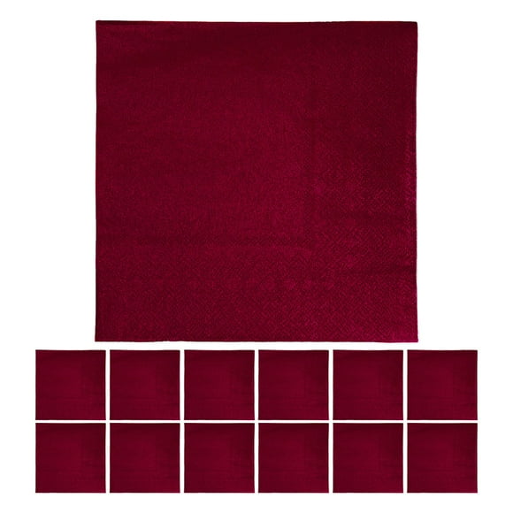 20 servilletas rojas desechables para almuerzo, servilletas de papel rojas, servilletas para bebidas, para bodas, recepciones, cenas, cumpleaños o eventos, decoraciones para fiestas