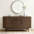 thumbnail image 2 of Mid-Century Modern Sideboard - Storage Console Table with Adjustable Shelves & Drawers, 2 of 3