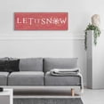 thumbnail image 6 of Epic Art 'Christmas Affinity I Red' by James Wiens, Acrylic Glass Wall Art, 48"x16", 6 of 8