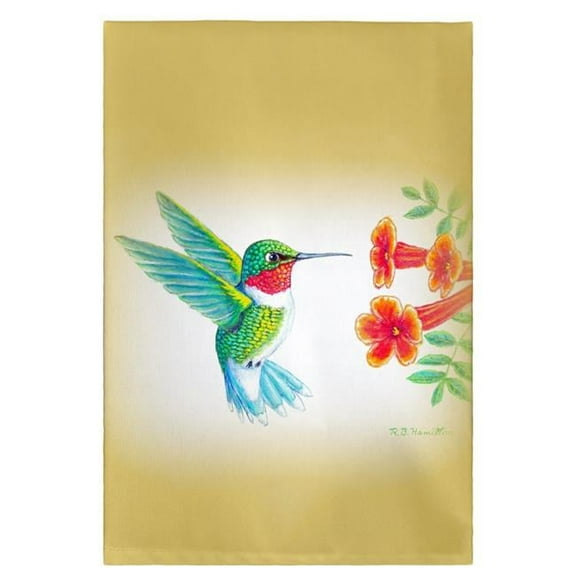 Betsy Drake GT1093 Dicks Hummingbird Guest Towel