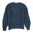 thumbnail image 2 of American Eagle Mens Solid Henley Sweater, Blue, X-Small, 2 of 2