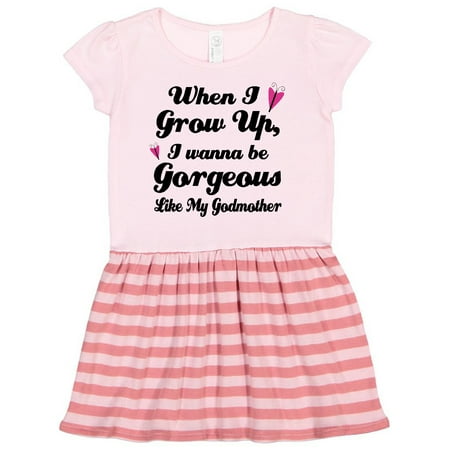 

Inktastic Gorgeous Like my Godmother Gift Toddler Girl Dress