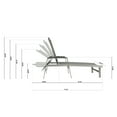 thumbnail image 2 of Levi Outdoor Wicker and Aluminum Chaise Lounge, Gray, 2 of 8