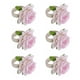thumbnail image 2 of Lino Artificial Flower Samkkin Ring Portable Reutilizable Resutable Soporte de escritorio interior Decoración romántica Casa de regalo Rosa 6 piezas Inevent HA059289-03, 2 of 7