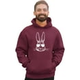 thumbnail image 3 of Go All Out Bunny Face With Sunglasses Sweatshirt Hoodie Mens/Youth, 3 of 4