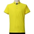 thumbnail image 3 of BLESSUME Men's Short Sleeves Tab Collar Clergy Shirt Pole Shirt - 10 colour, 3 of 7