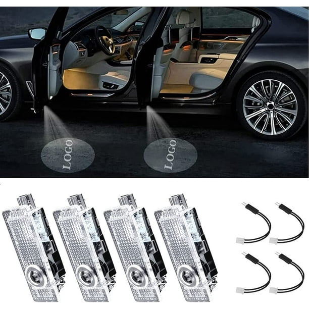 4 Pieces Car Door Light Compatible with BMW, Car Door Led Lights