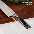 thumbnail image 3 of Professional Chef Knife 8 Inch Kitchen Knife, German High Carbon Stainless Steel Super Sharp Chef's Knife With Ergonomic Solid Wood Handle, Useful Kitchen Gadgets, 3 of 9