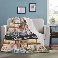 thumbnail image 6 of Custom Blanket Personalized Blanket with Photos Text Gift on Birthday Christmas Customized Picture Throw Blanket for Adult Men Women, 6 of 6