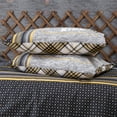 thumbnail image 4 of SUSSEXHOME Sports in Gray Cotton Duvet Cover Set, Queen Size Duvet Cover, 1 Duvet Cover, 1 Fitted Sheet and 2 Pillowcases, Iron Safe, Hypoallergenic, Breathable , Machine Washable, 4 of 7