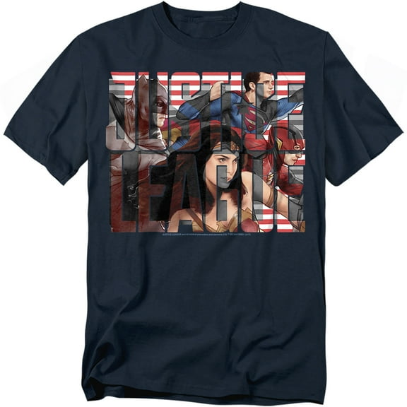 Justice League Movie T-Shirt Rally Unisex Graphic Tee For Men & Women