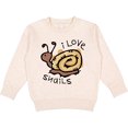 thumbnail image 2 of Inktastic I Love Snails Toddler Sweatshirt, 2 of 4