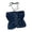 Dark Blue, variant on Girls Ruched Denim Halter Crop Top, Kids Front Zip Sleeveless Bandeau Vest, Slim Fit Tie-Neck Blouse for Summer Everyday Streetwear(Dark Blue,2-3 Years)