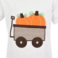 thumbnail image 4 of Boys Pumpkin Patch Wagon Halloween Thanksgiving Outfit Shirt (18m), 4 of 6