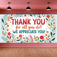 thumbnail image 5 of Colorful Design Thank You Banner Decorative Pattern Appreciation Sign for Office Event Employee Recognition Party Decoration, 5 of 7