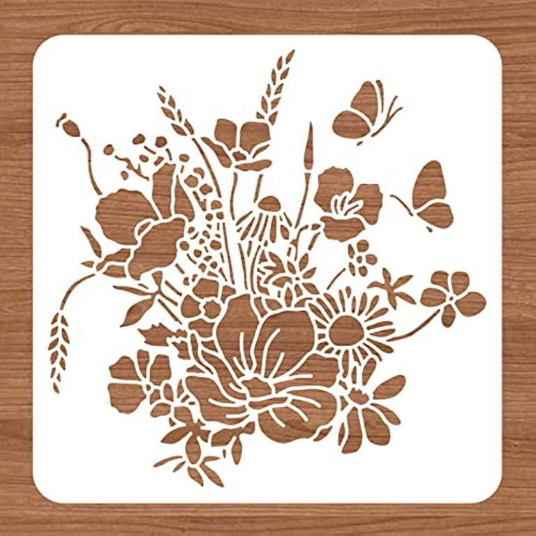 Flower Stencils For Wall Painting
